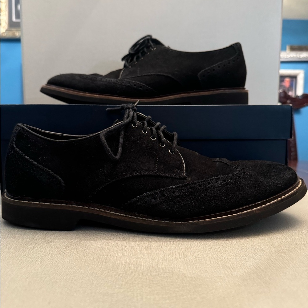 Cole Haan Men’s Black Suede 10.5 - Picture 5 of 8